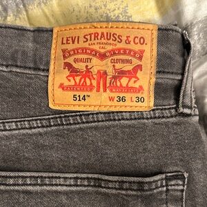 Levi's Charcoal Slim Straight Men's Jeans